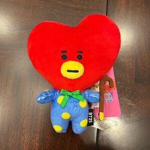 TATA Red Heart Plush Toy with Blue Outfit